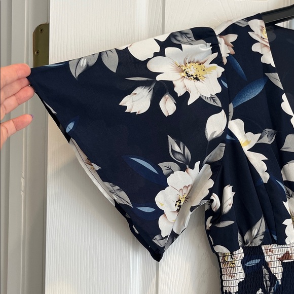 Baltic Born Navy and White Floral Maxi Dress - Picture 5 of 10